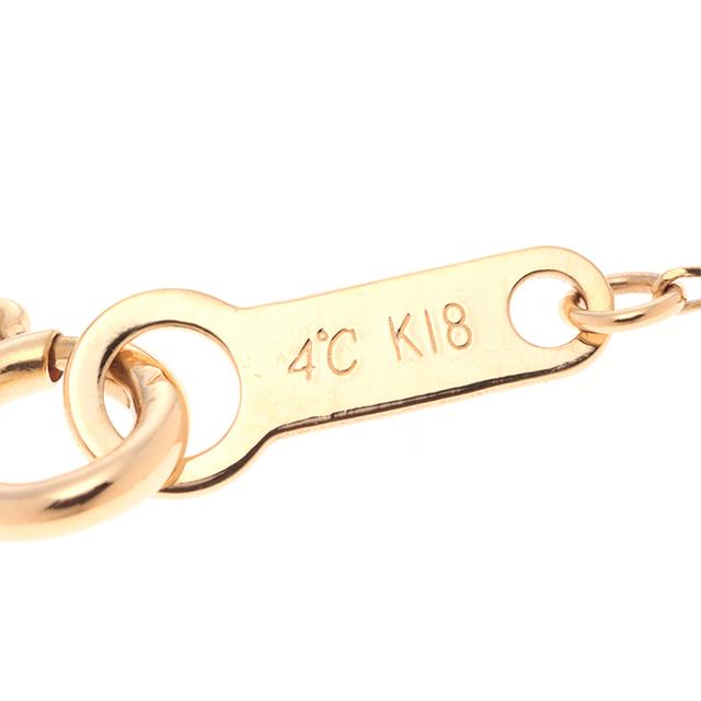 4℃ ヨンドシー K18YG/D/約0.9g/約17cm【205】 貴金属・宝石
