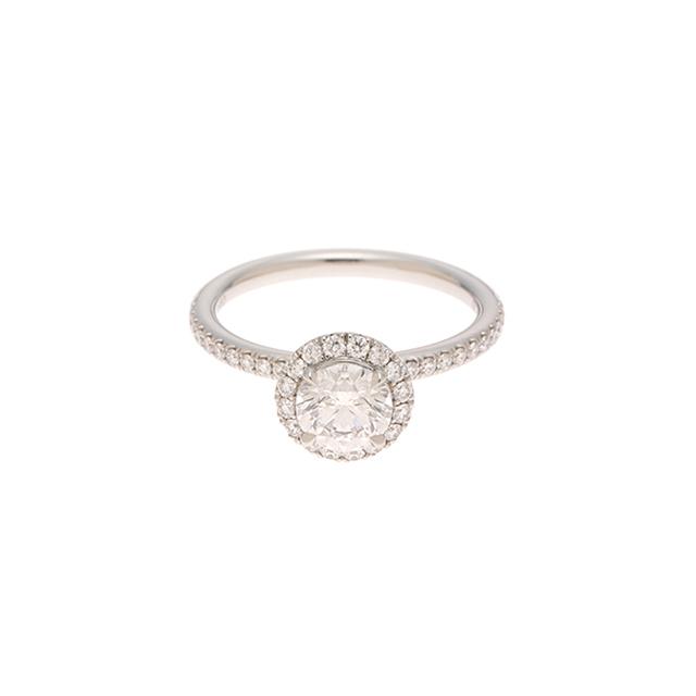 HARRY WINSTON ハリーウィンストン ラウンドマイクロパヴェR/PT950/D0 