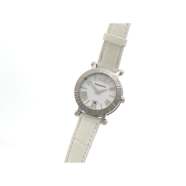 TIFFANY&Co. ティファニー アトラスドーム Z1300.11.11A20A71A 腕時計 SS/クロコレザー クオーツ レディース【中古】【473】の画像