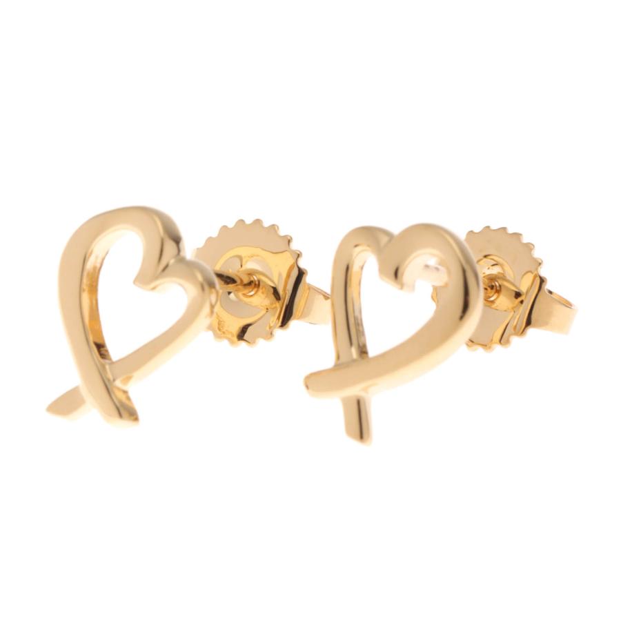 TIFFANY&Co.（ティファニー） ピアス ラビングハート K18イエロー