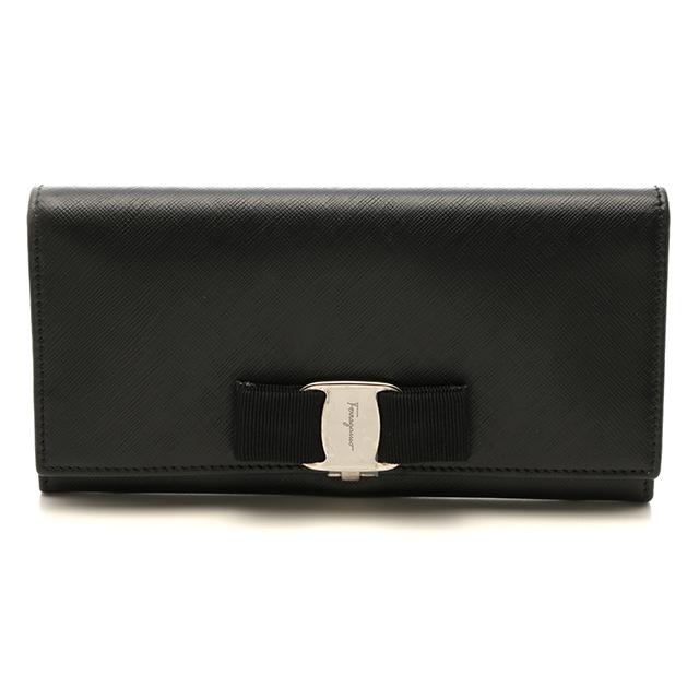 【新品未使用】Salvatore Ferragamo ブラックリボン　フェラガモ Salvatore Ferragamo サルヴァトーレフェラガモ バッグ ヴァラリボン