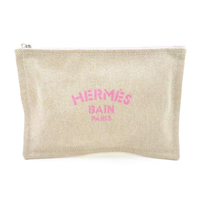 HERMES（エルメス） ヨッティングPMポーチ コットンキャンバス 