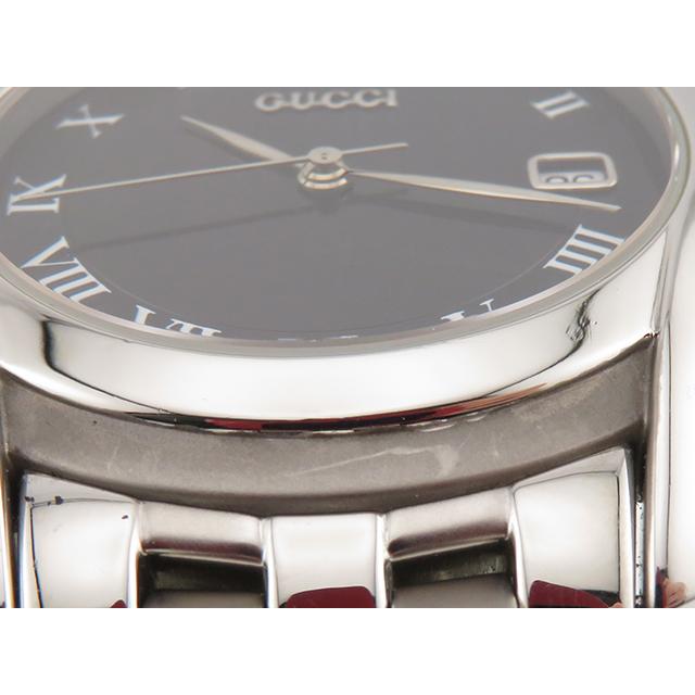 GUCCI（グッチ） 5500M 腕時計 ステンレススチール クオーツ ブラック 