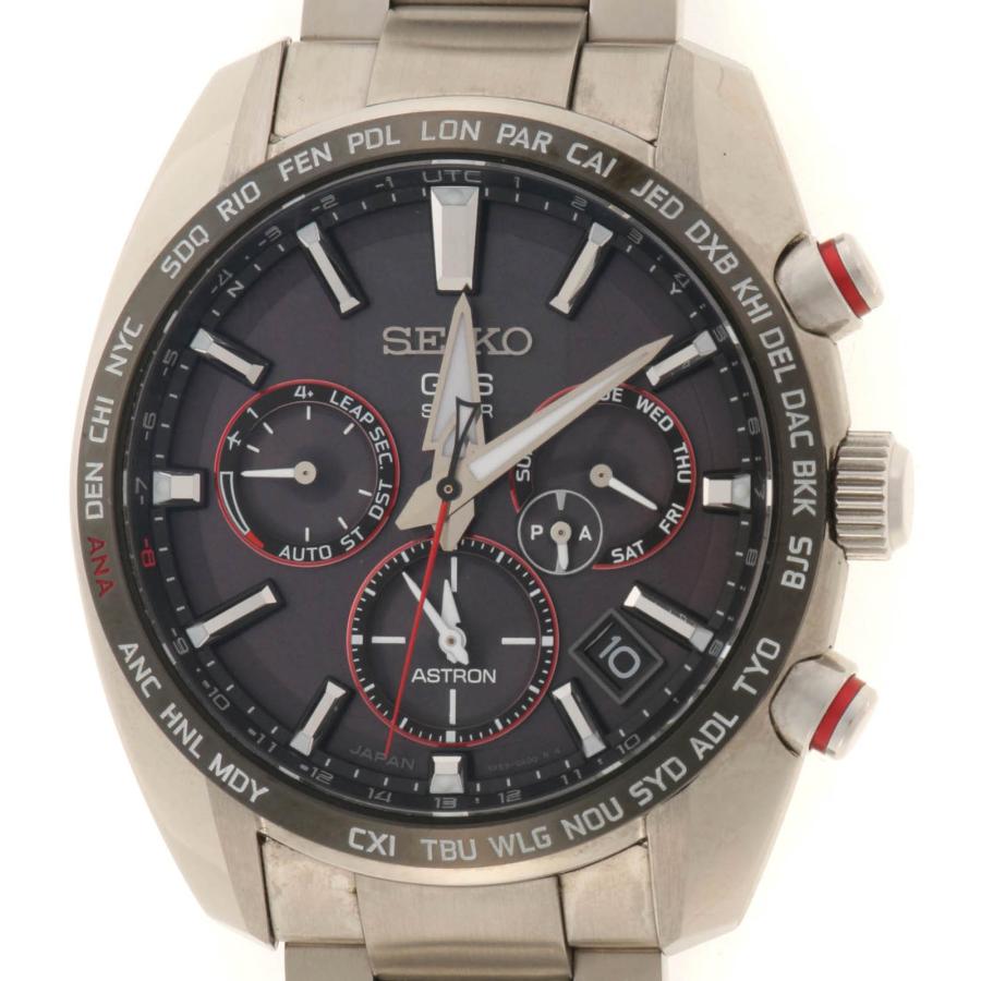 SEIKO セイコー アストロン 大谷翔平2019モデル 1700本限定 SBXC043 腕時計_x000D_
 ステンレススチール ブラック文字盤 ソーラー電波時計 メンズ【中古】472 SEIKO（セイコー） アストロン 大谷翔平2019モデル 1700本限定 SBXC043