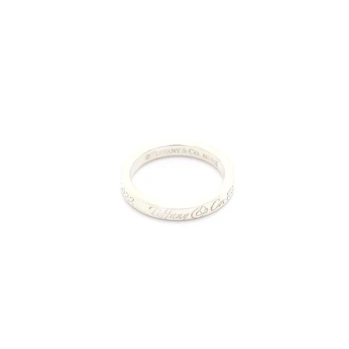 美品 TIFFANY ティファニー ノーツナロー リング シルバー 925 9号 TIFFANY&Co.（ティファニー） ノーツナローリング リング 指輪 SV