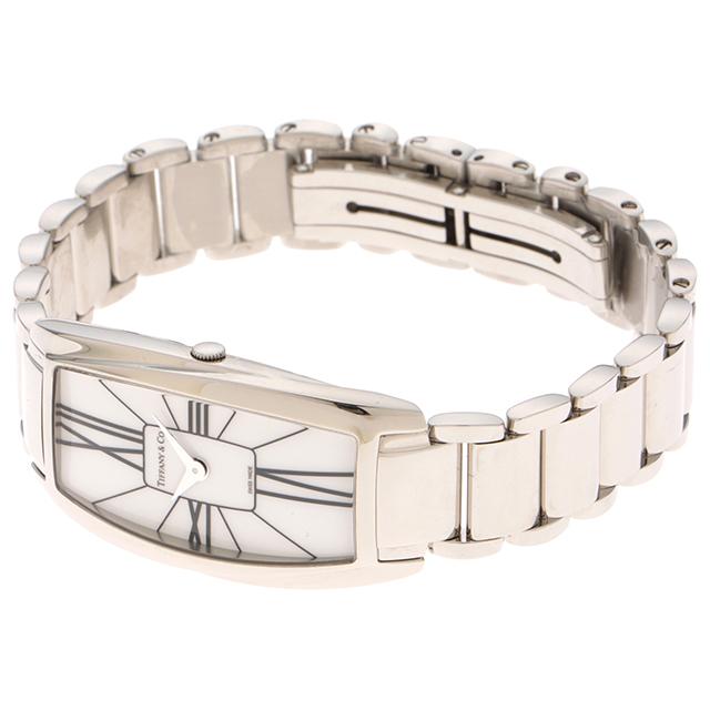 TIFFANY&Co. ティファニー ジェメア Z6401.10.10A20A00A 腕時計 ステンレス クオーツ ホワイト文字盤 レディース【中古】【473】の画像