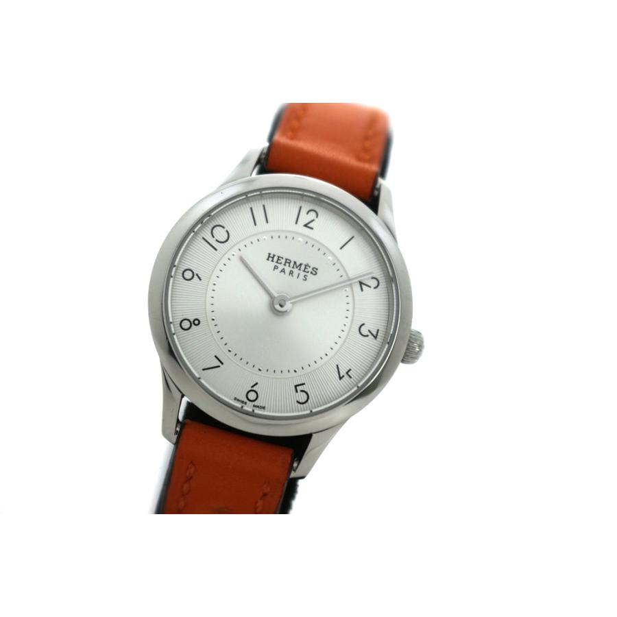 HERMES（エルメス） スリム ドゥ CA2.110 腕時計 ステンレスス/レザー