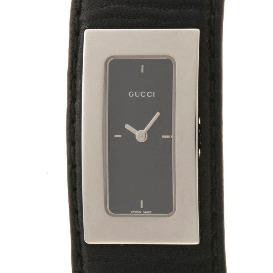 GUCCI（グッチ） 7800S ブラックベルト ステンレススチール/革