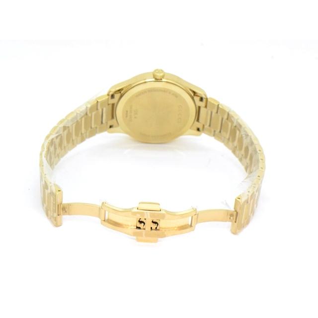 GUCCI グッチ Gタイムレス YA126461A/126.4 腕時計 GP クオーツ ゴールド文字盤 メンズ【中古】【473】の画像