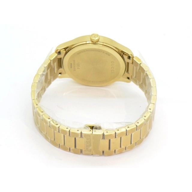 GUCCI グッチ Gタイムレス YA126461A/126.4 腕時計 GP クオーツ ゴールド文字盤 メンズ【中古】【473】の画像