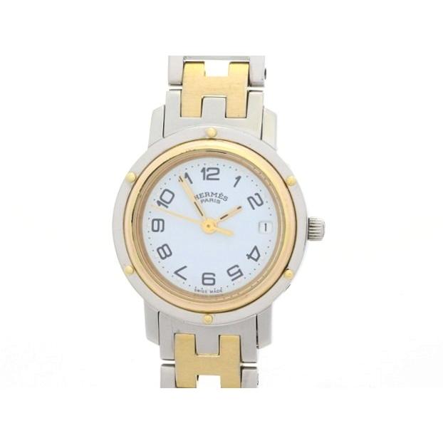 HERMES（エルメス） クリッパーコンビ CL3.240 腕時計 ステンレス/GP 