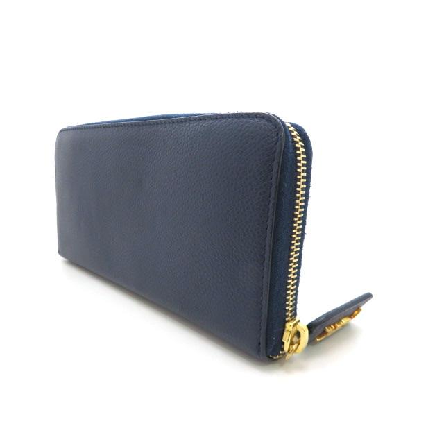SAINT LAURENT 長財布　ネイビー SAINT LAURENT サンローラン クラシック フルジップウォレット 414680