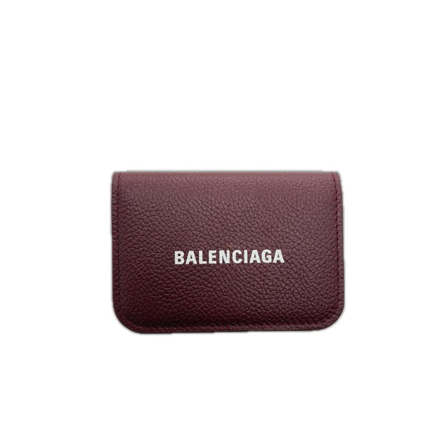 BALENCIAGA（バレンシアガ） エブリデイ 三つ折財布 ボルドー レザー 