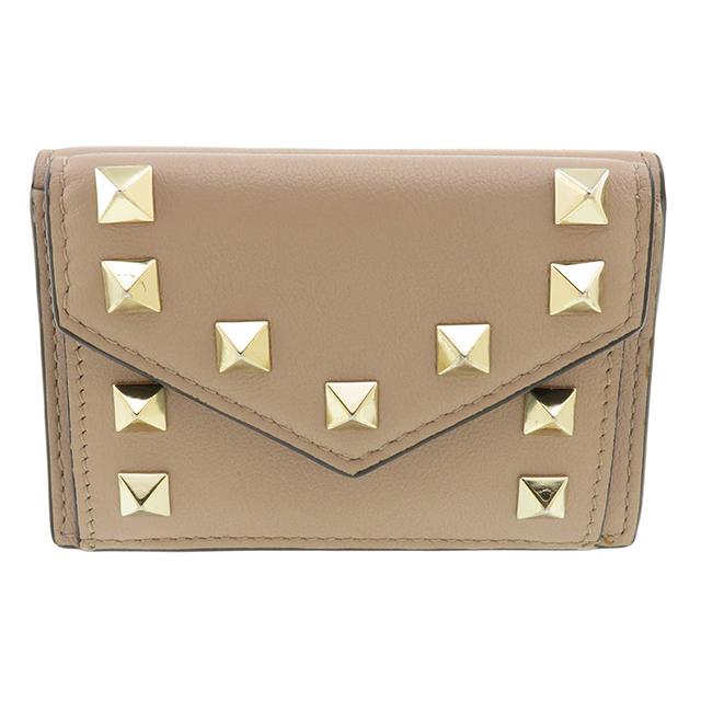 VALENTINO ヴァレンチノ ロックスタッズ コンパクトウォレット 三 