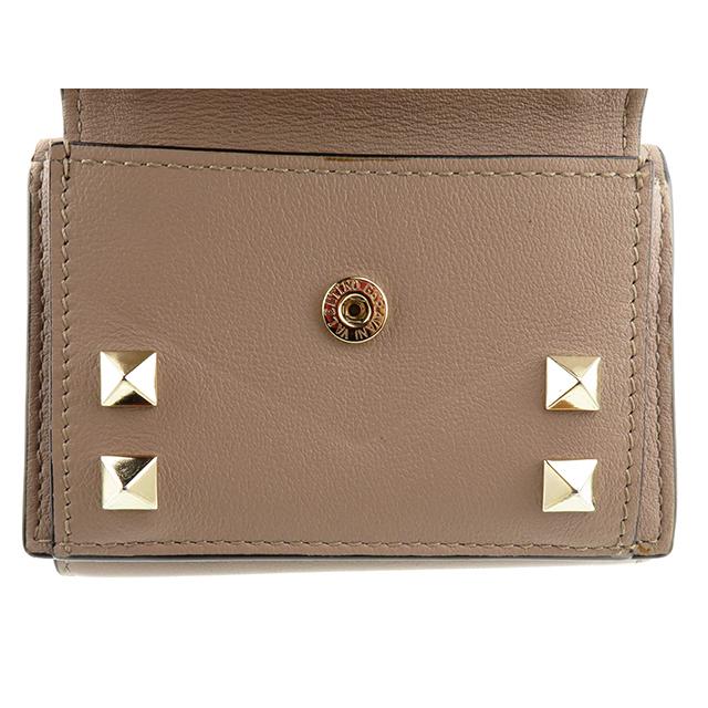 VALENTINO ヴァレンチノ ロックスタッズ コンパクトウォレット 三 
