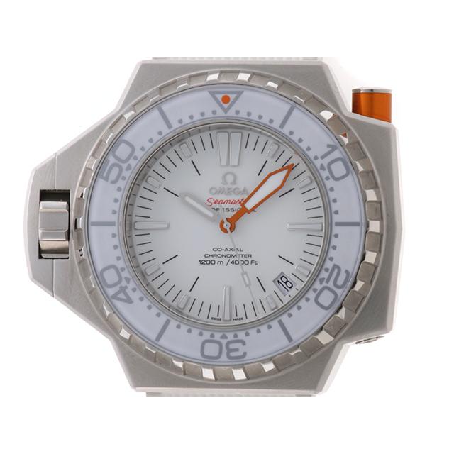 OMEGA オメガ ウォッチ シーマスター プロプロフ 時計 224.32.55.21.04.001 腕時計_x000D_
 ステンレス/ラバー ホワイト 自動巻き ボーイズ【中古】432 OMEGA（オメガ） ウォッチ シーマスター プロプロフ 時計 224.32.55.21