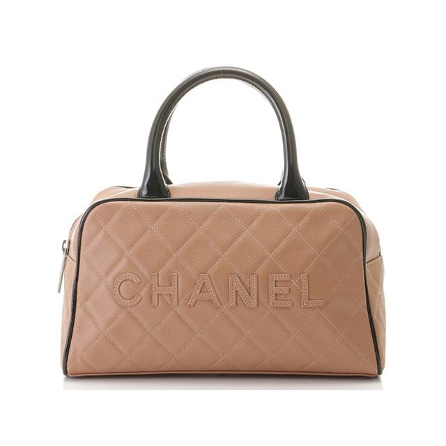 CHANEL（シャネル） バッグ マトラッセ ピンクベージュ/ブラック/SV 