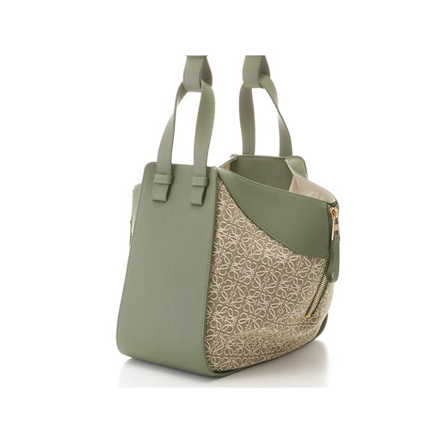 LOEWE（ロエベ） バッグ ハンモック スモール アナグラム カーキ ジャ 