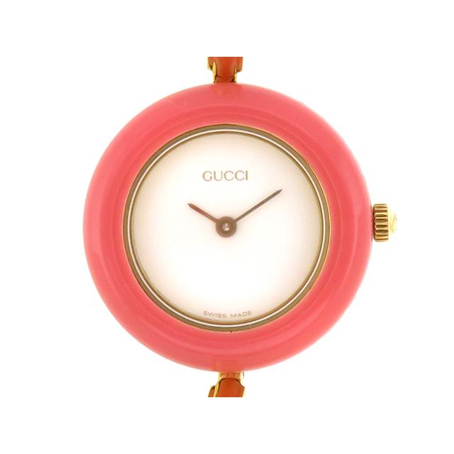 GUCCI クォーツ腕時計チェンジベルぜ GUCCI（グッチ） チェンジベゼル 11/12.2 時計 GP クォーツ ホワイト