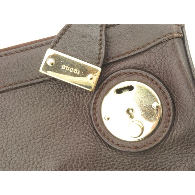 GUCCI（グッチ） バッグ ショルダーバッグ ダークブラウン レザー 