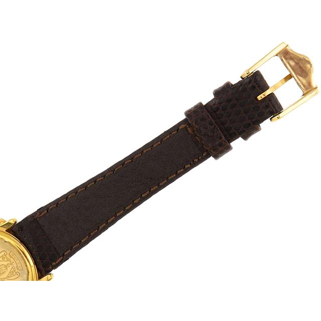 GUCCI（グッチ） Gウォッチ 腕時計 ゴールドメッキ/本革 ゴールド文字