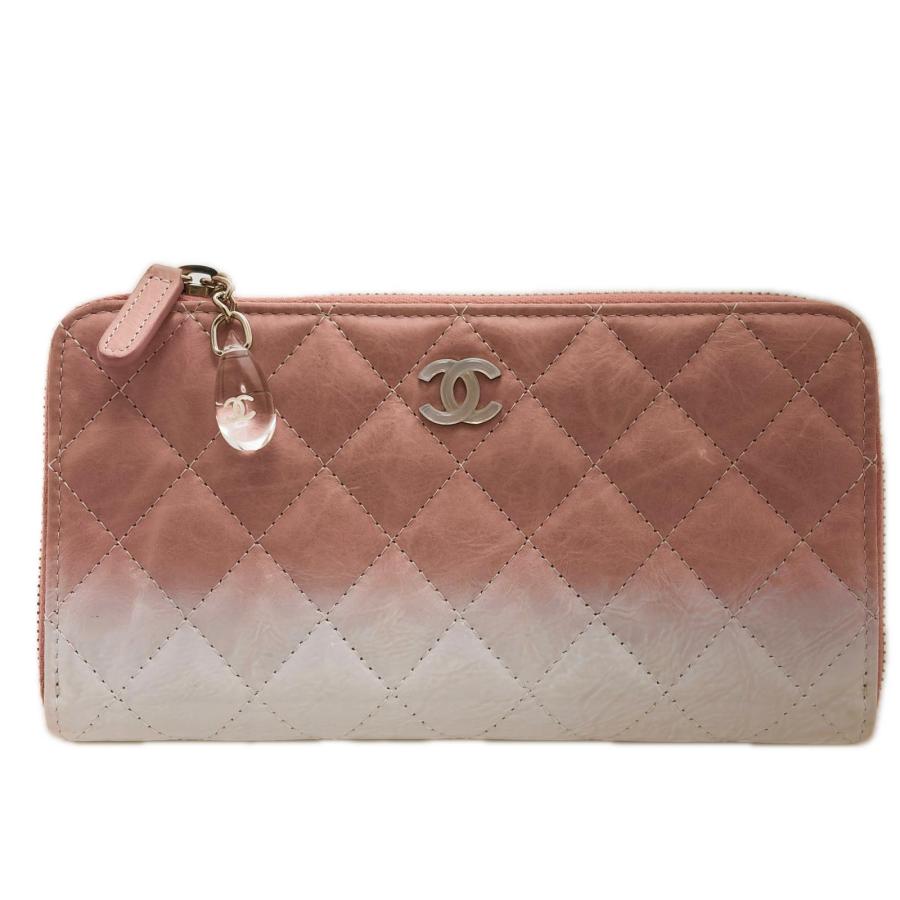CHANEL（シャネル） マトラッセ ロングジップ長財布 パテントレザー 