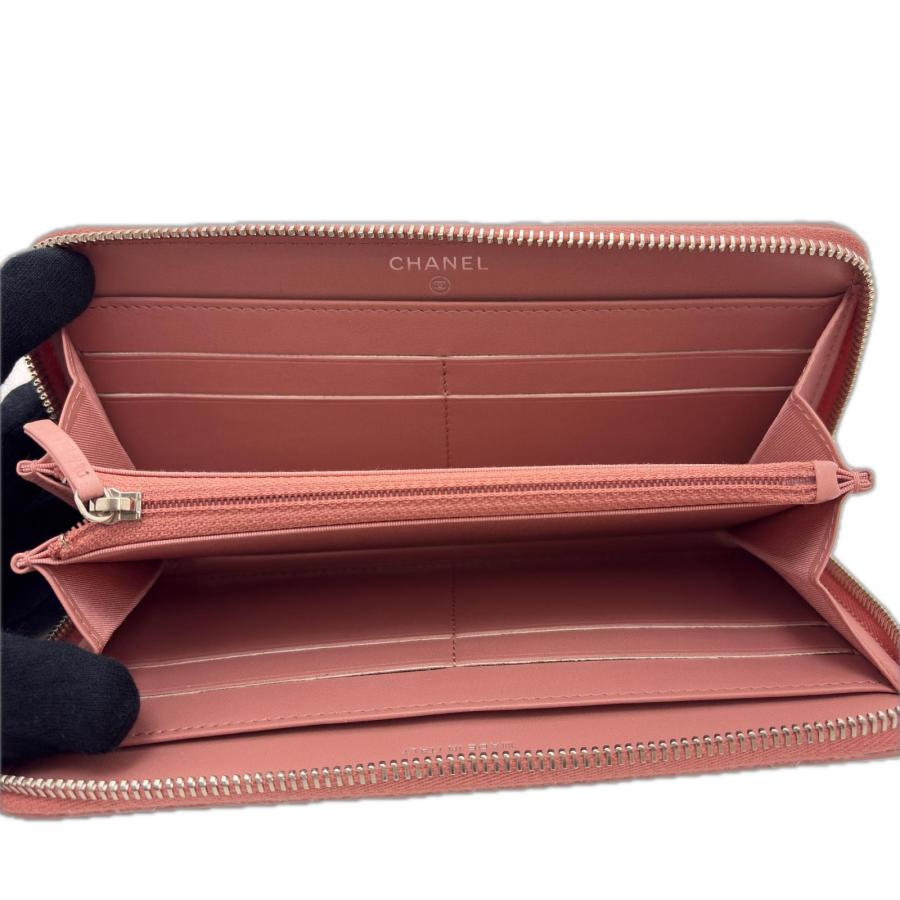 CHANEL（シャネル） マトラッセ ロングジップ長財布 パテントレザー 