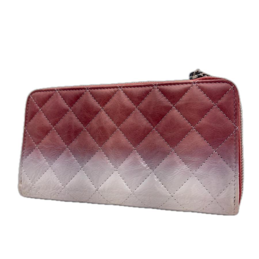 CHANEL（シャネル） マトラッセ ロングジップ長財布 パテントレザー 