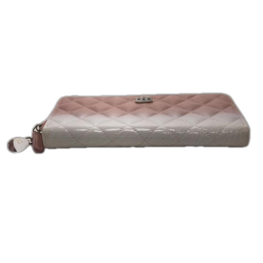 CHANEL（シャネル） マトラッセ ロングジップ長財布 パテントレザー 