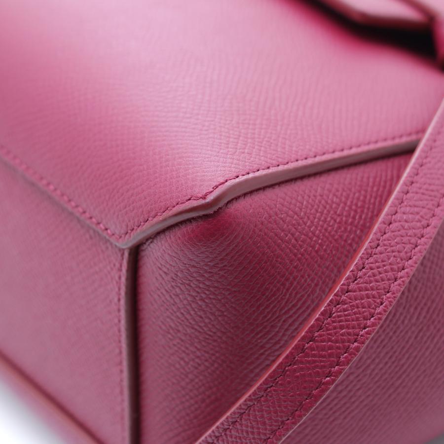 CELINE（セリーヌ） ベルトバッグ ナノ ボルドー レザー ショルダー