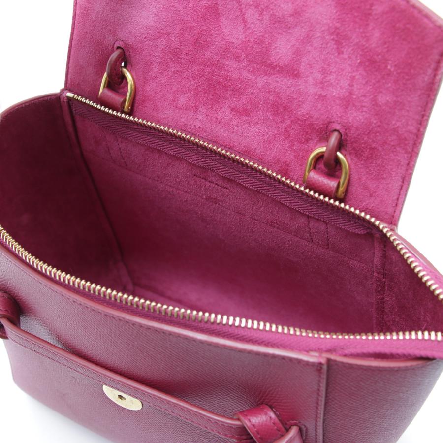 CELINE（セリーヌ） ベルトバッグ ナノ ボルドー レザー ショルダー