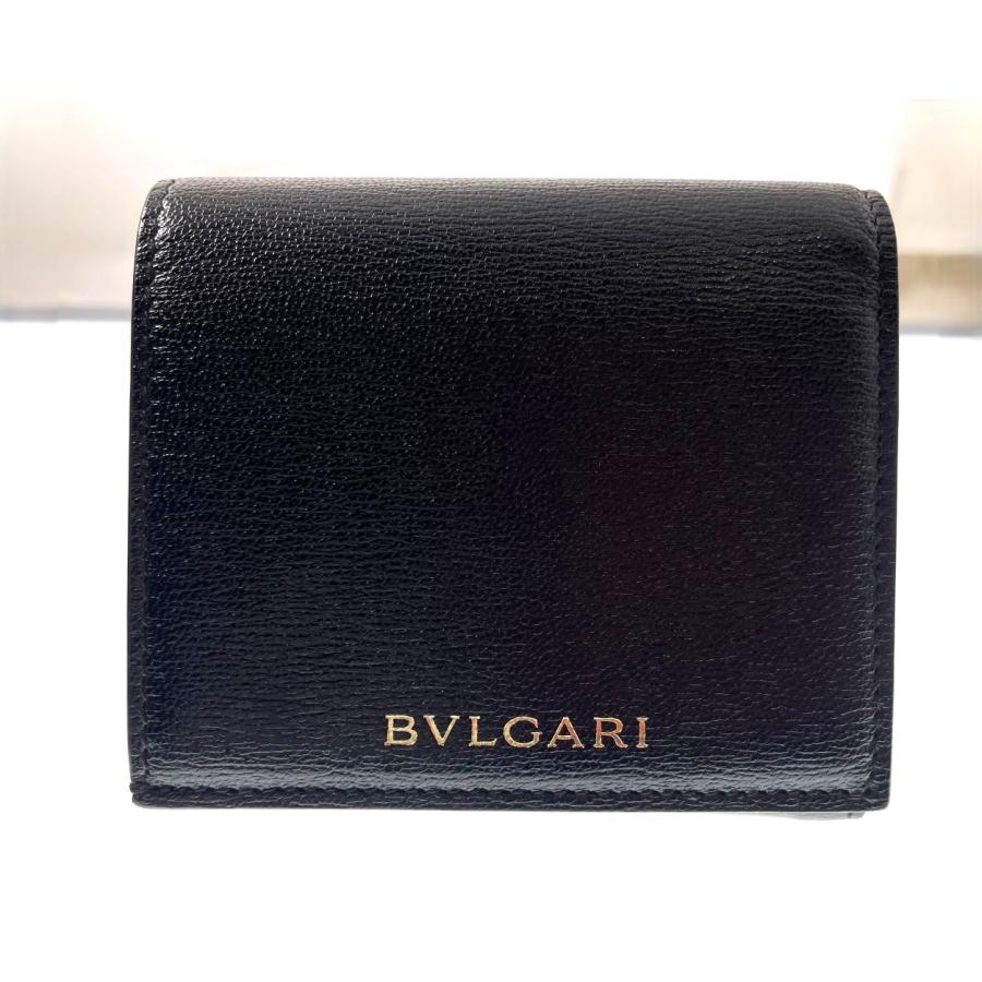 BVLGARI（ブルガリ） バッグ B-zero1 三つ折財布 ブラック レザー
