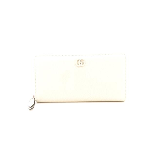 レディース GUCCI ホワイトレザー 長財布