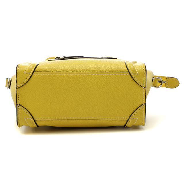 CELINE（セリーヌ） バッグ ラゲージ ナノショッパー イエロー レザー