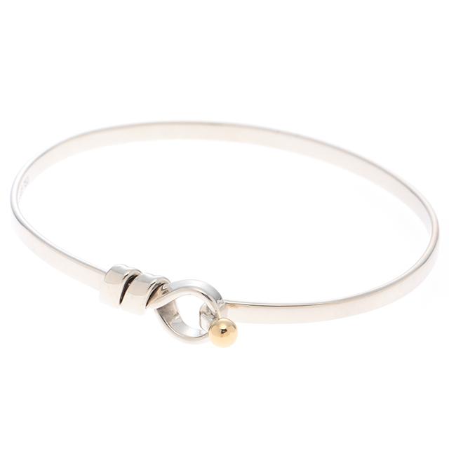 TIFFANY&Co.（ティファニー） フラットワイヤーBL/SV/YG/9.3g バングル