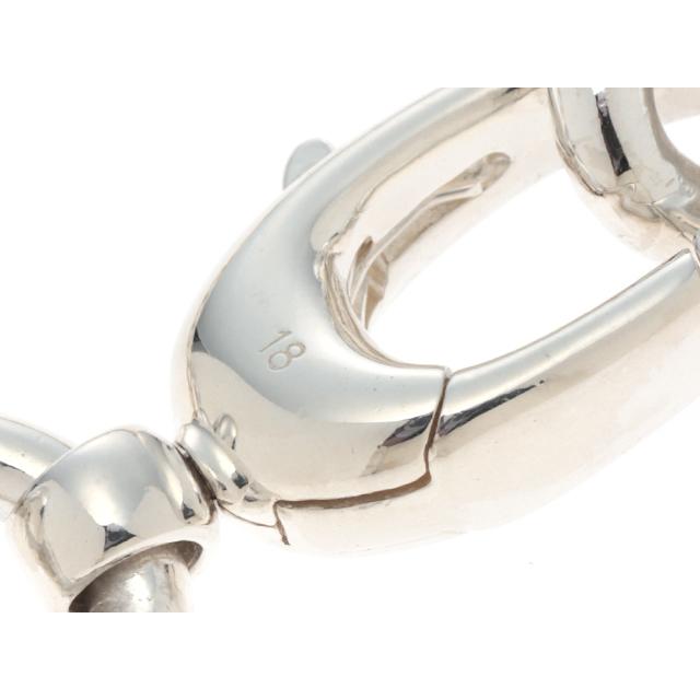 GUCCI ドッグタグ チャーム ブレスレット シルバー中古。 GUCCI（グッチ） ドッグタグブレスレット シルバー 56.4g 腕周り約18cm