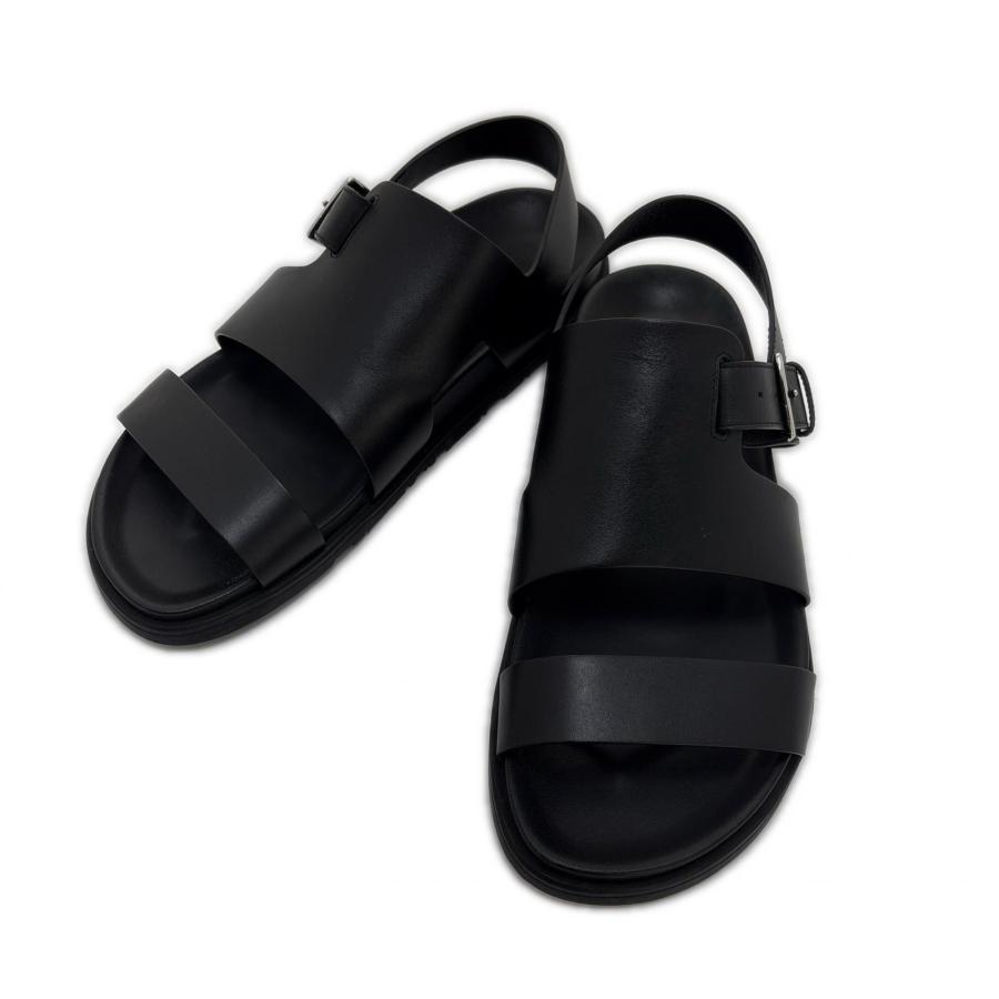 美品✨️ エルメス インフラ レザー ブラック メンズ サンダル 27cm相当 HERMES（エルメス） 衣類・靴 サンダル FR211848ZN サンダル レザー