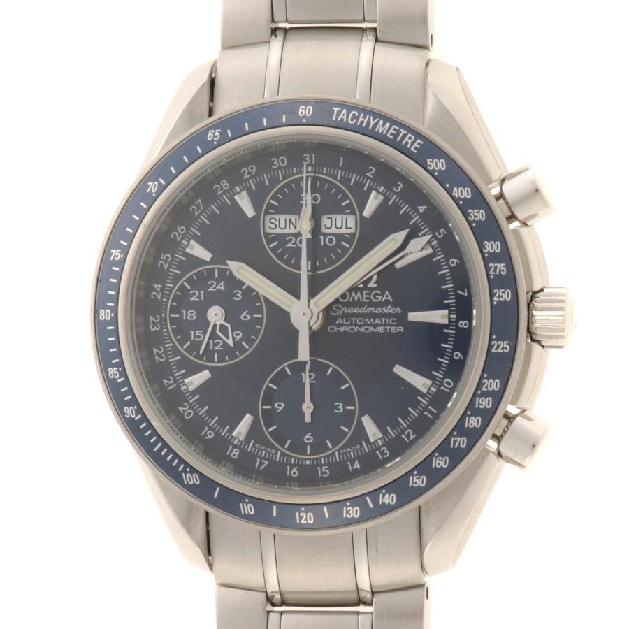 OMEGA オメガ スピードマスター デイデイト 3222.80.00  腕時計_x000D_
 ステンレススチール ブルー 自動巻き メンズ【中古】472 OMEGA（オメガ） スピードマスター デイデイト 3222.80.00 腕時計