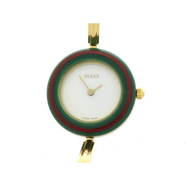 GUCCI（グッチ） チェンジベゼル 11/12.2 腕時計 GP クオーツ ホワイト