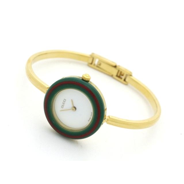 GUCCI（グッチ） チェンジベゼル 11/12.2 腕時計 GP クオーツ ホワイト