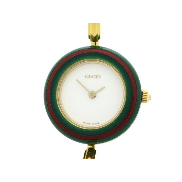 GUCCI（グッチ） チェンジベゼル 11/12.2 腕時計 GP クオーツ ホワイト