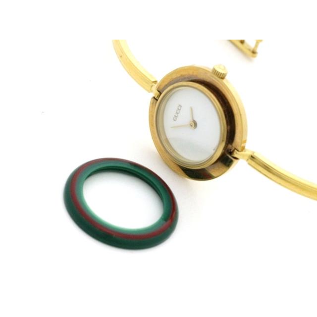 GUCCI（グッチ） チェンジベゼル 11/12.2 腕時計 GP クオーツ ホワイト