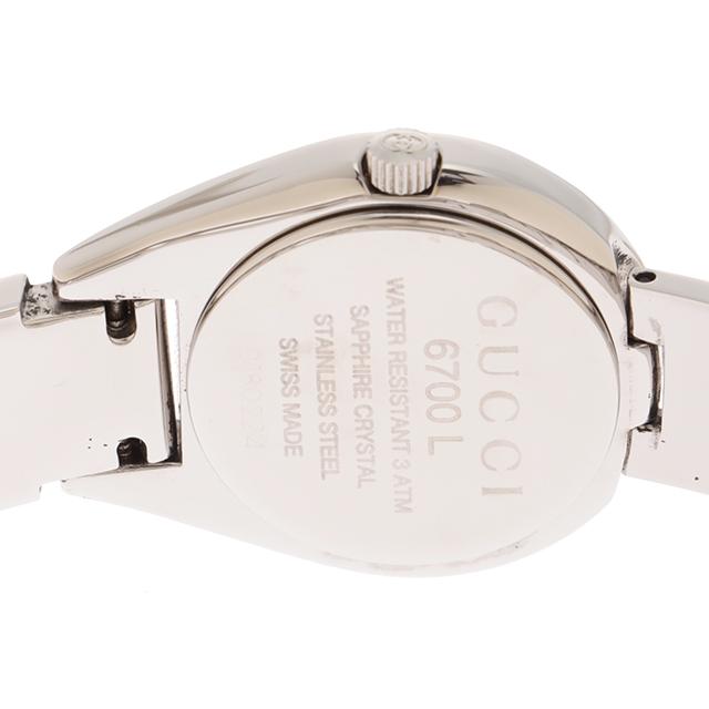 GUCCI（グッチ） 6700L 6700L 腕時計 ステンレススチール ブラック文字
