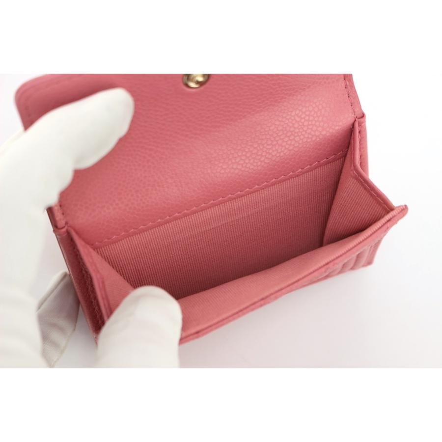 CHANEL（シャネル） ボーイシャネル コンパクトウォレット ピンク/GP 