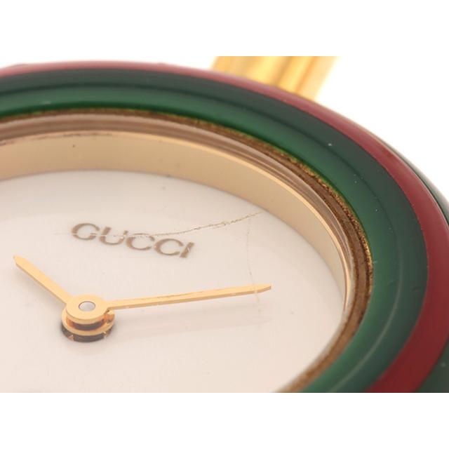 GUCCI チェンジベゼル バングルウォッチ ゴールド ピンク グッチ GUCCI
