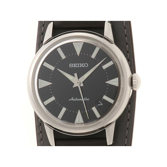 SEIKO セイコー プロスペックス 1959アルピニスト 復刻デザイン SJE085 腕時計_x000D_
 ステンレススチール/本革 ブラック文字盤 自動巻き メンズ【中古】472 SEIKO（セイコー） プロスペックス 1959アルピニスト 復刻デザイン
