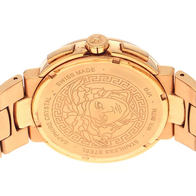 VERSACE ヴェルサーチ ウォッチ ミスティックスポーツ【205】 時計 VFG121605440641 腕時計_x000D_
 ステンレススチール イエロー クオーツ ホワイト文字盤 メンズ【中古】 VERSACE ヴェルサーチ ウォッチ ミスティックスポーツ【205】 時計