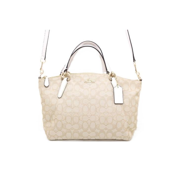 COACH（コーチ） バッグ シグネチャー 2wayバッグ ベージュ/ホワイト 