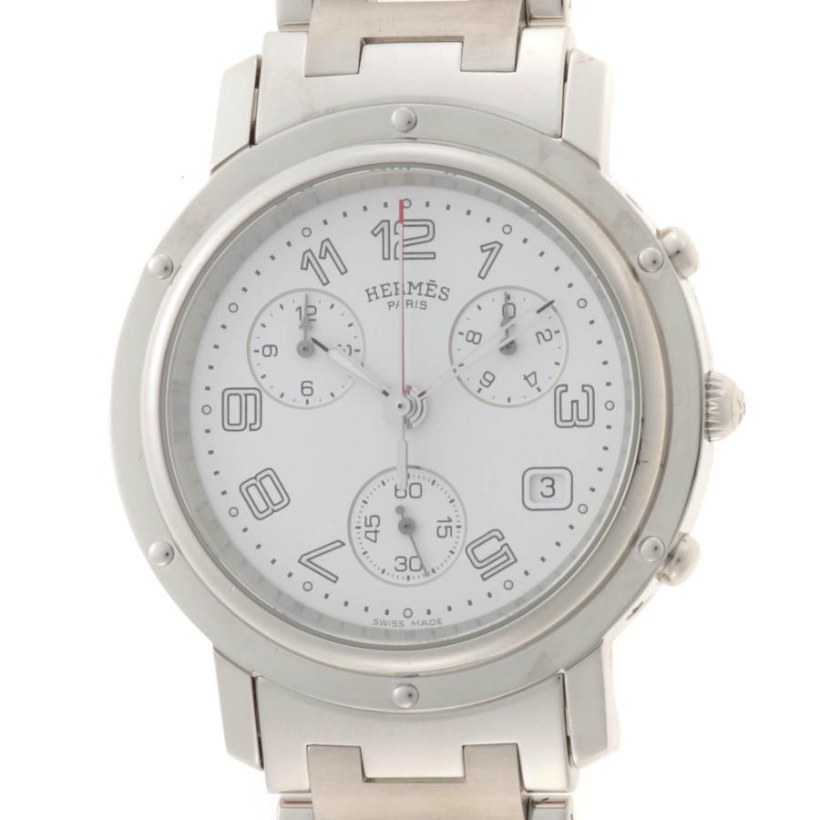 s*〜様 hermes クリッパー クロノ　CL1.910 HERMES（エルメス） クリッパークロノ CL1.910 腕時計 ステンレス