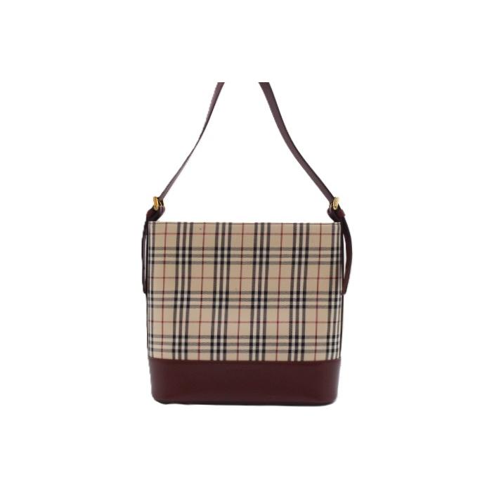 BURBERRY（バーバリー） ノバチェック ショルダーバッグ キャンバス 